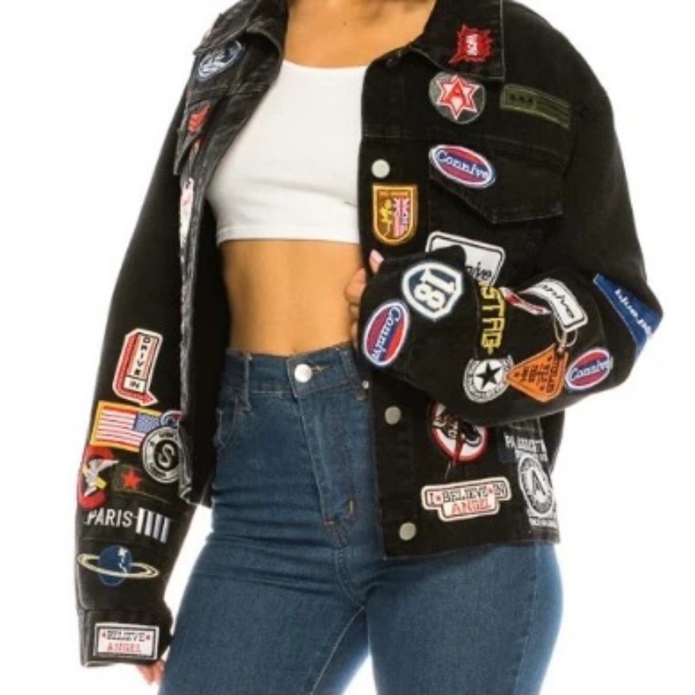 Patch Work Denim Jacket